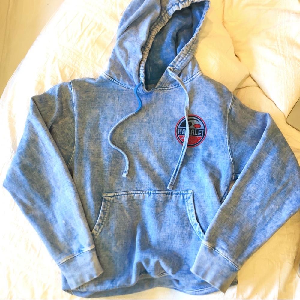 Tye Dye Blue Hanalei Hoodie